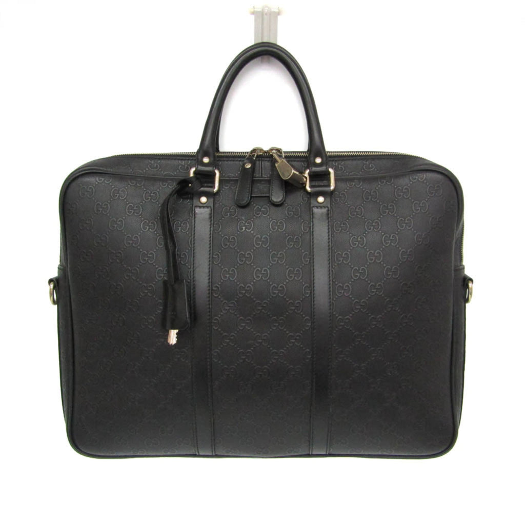 Gucci GG Embossed · Leather Briefcase