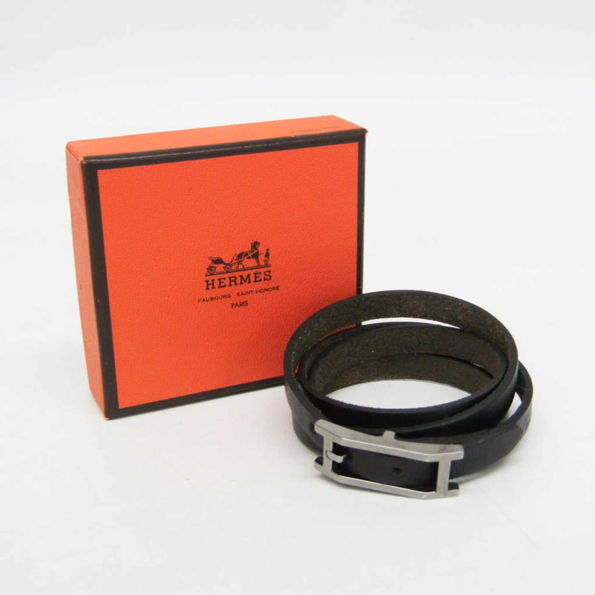 Hermès Hapi · Choker Bangle · Leather