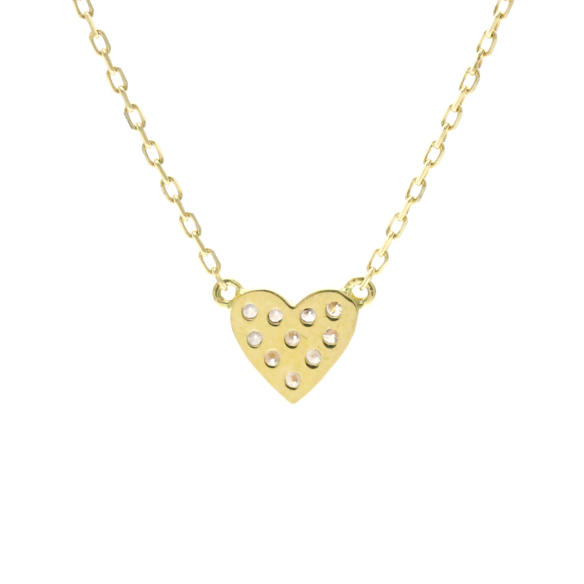 AHKAH Heart Pavé · 18K Yellow Gold · Diamond