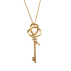 Tiffany Knot Key · 18K White Gold · Diamond