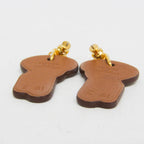 Hermès H Curiosité · Leather Drop Earrings