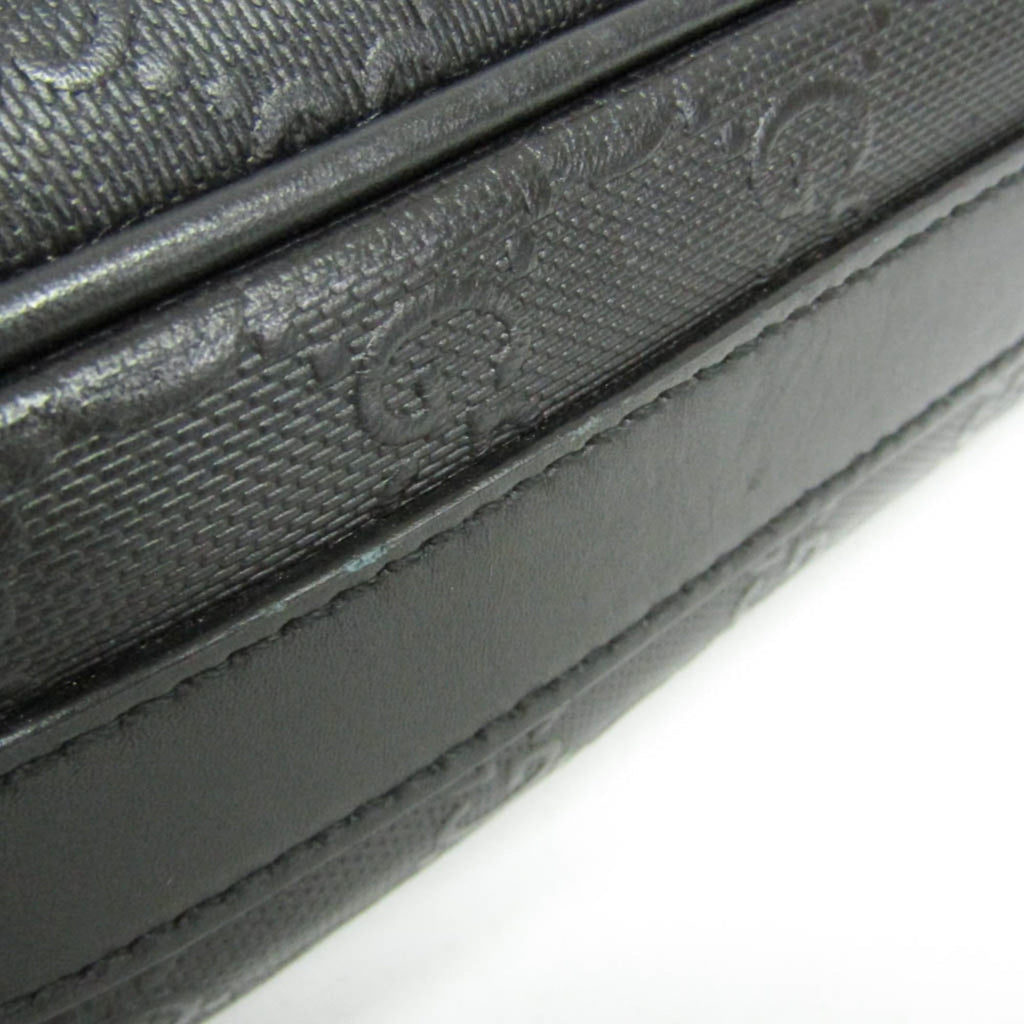 Gucci GG Embossed · Leather Briefcase