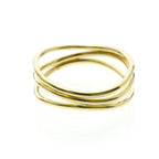 Tiffany Wave 3-Row · 18K Yellow Gold