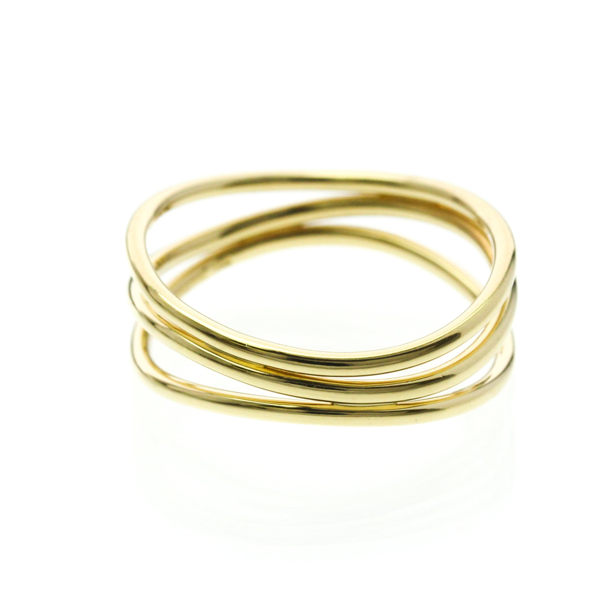 Tiffany Wave 3-Row · 18K Yellow Gold