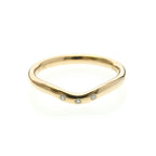 Tiffany Curved Band · Rose Gold · Diamond