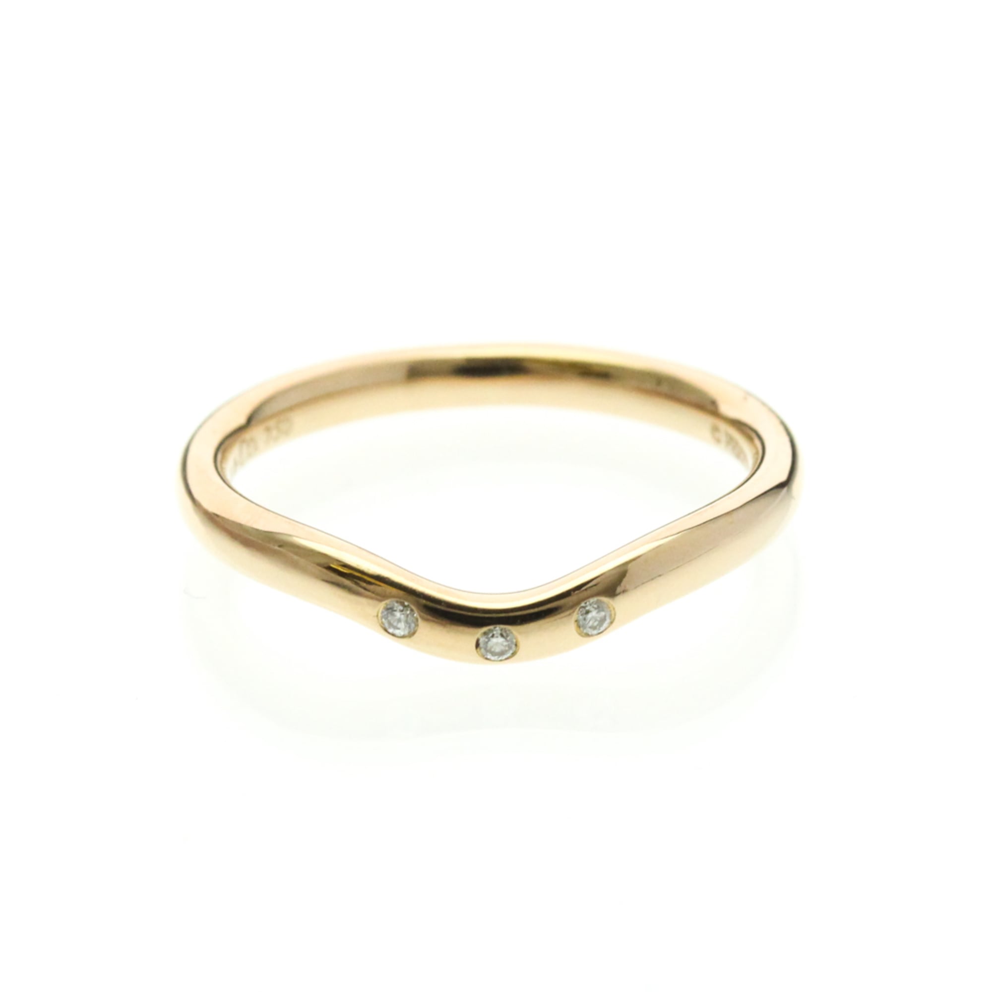 Tiffany Curved Band · Rose Gold · Diamond