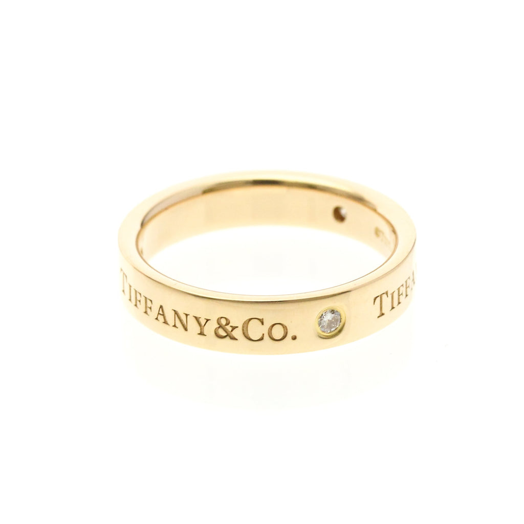 Tiffany Flat Band · Three Diamonds · Rose Gold