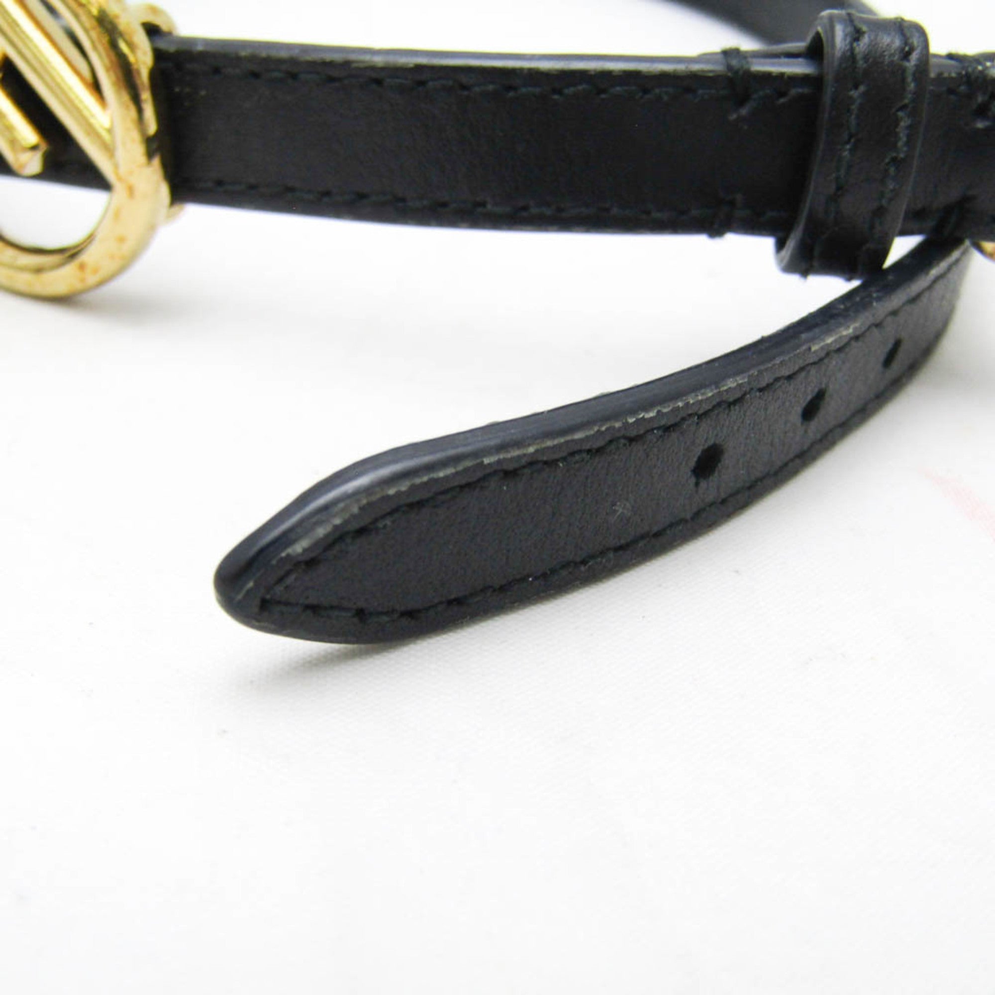 Fendi F Is · Leather Charm Bracelet