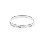 Tiffany Flat Band · Diamonds · Platinum