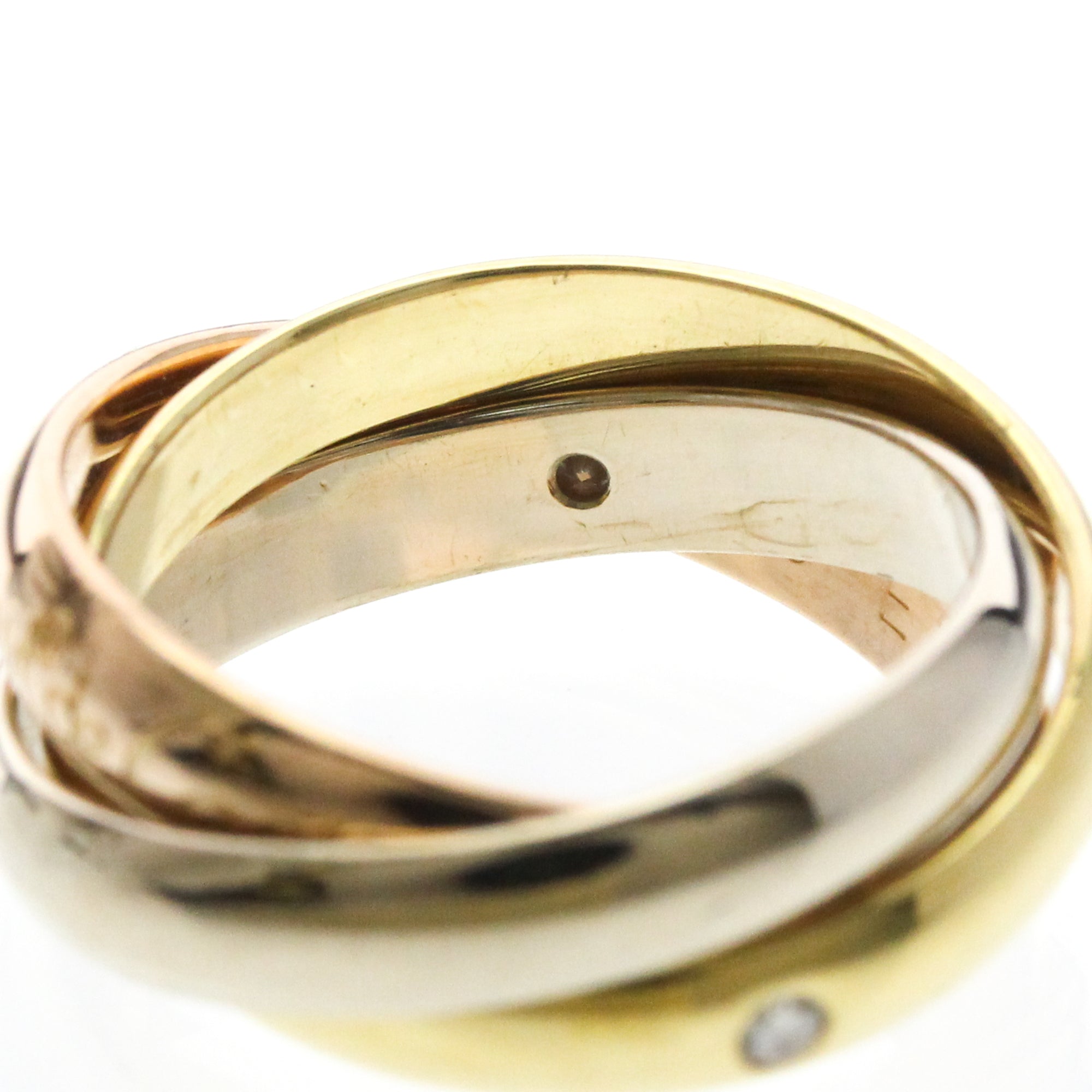 Cartier Trinity · Three Diamond · Tri-Gold
