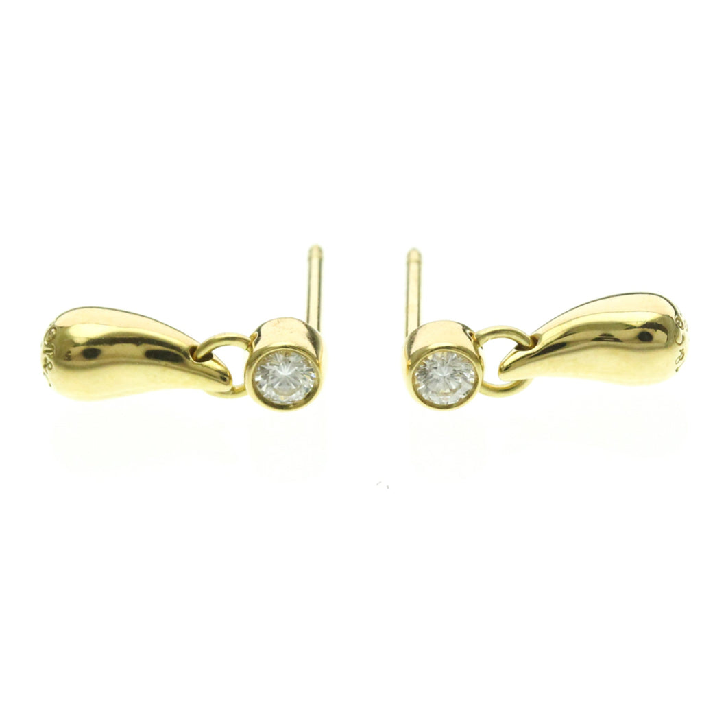 Tiffany Teardrop · 18K Yellow Gold · Diamond