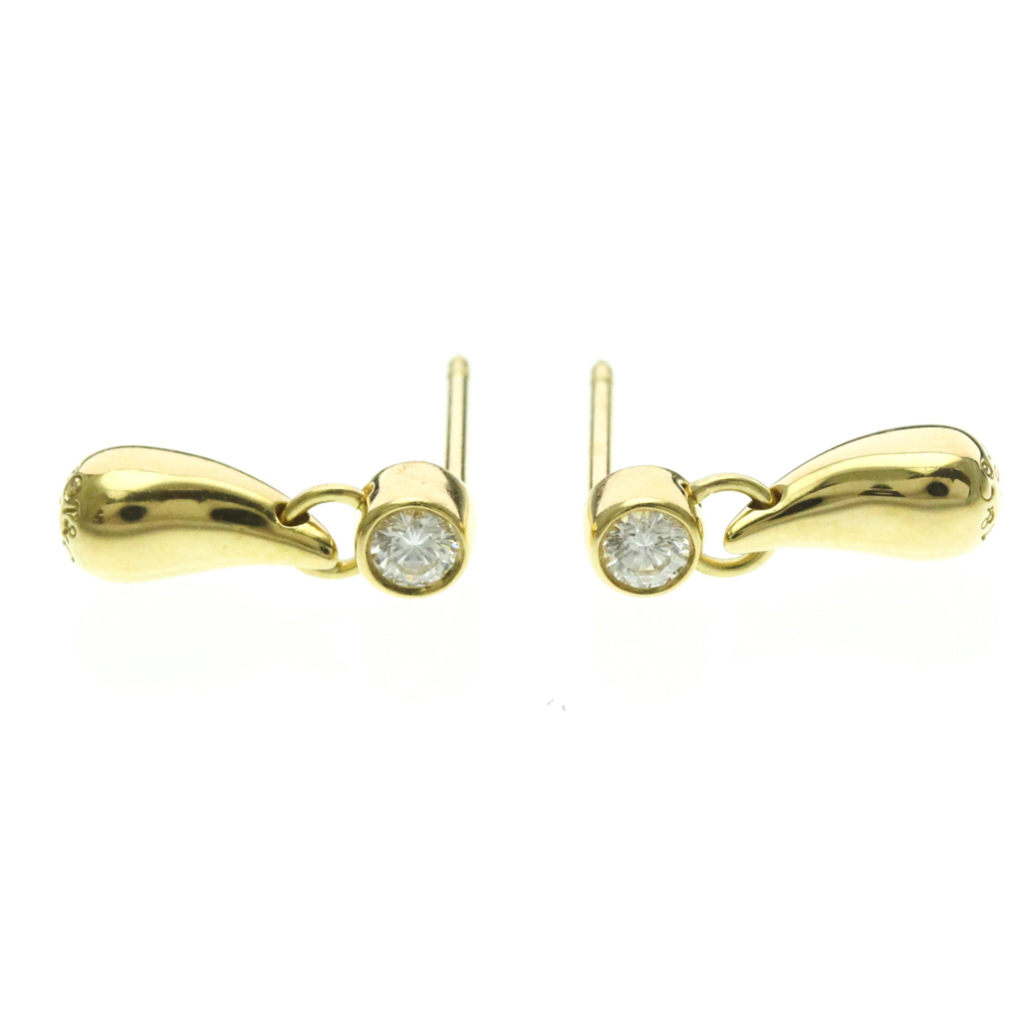 Tiffany Teardrop · 18K Yellow Gold · Diamond