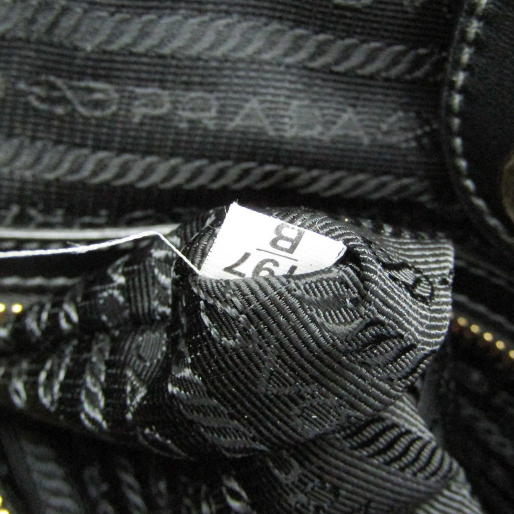 Prada Logo Jacquard · Leather