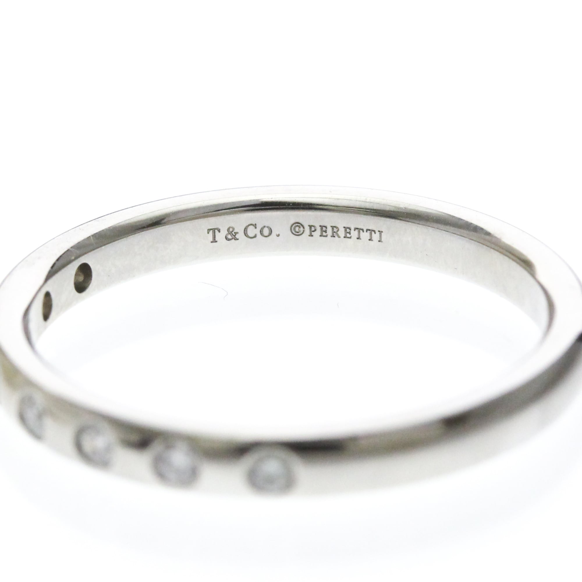 Tiffany Stacking Band · Platinum · 8 Diamonds