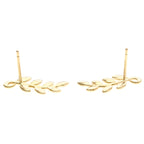 Tiffany Olive Leaf · Rose Gold Studs