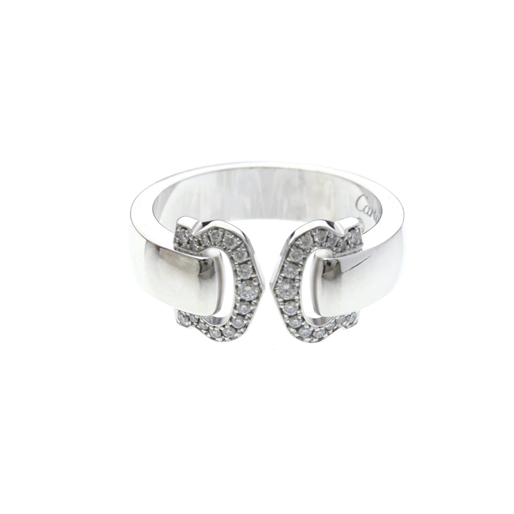 Cartier 2C Boucle · Diamond · 18K White Gold