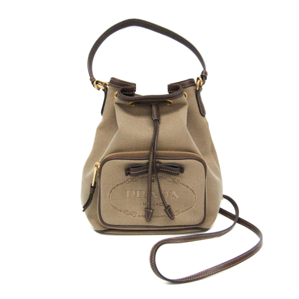 Prada Logo Jacquard · Drawstring Bag