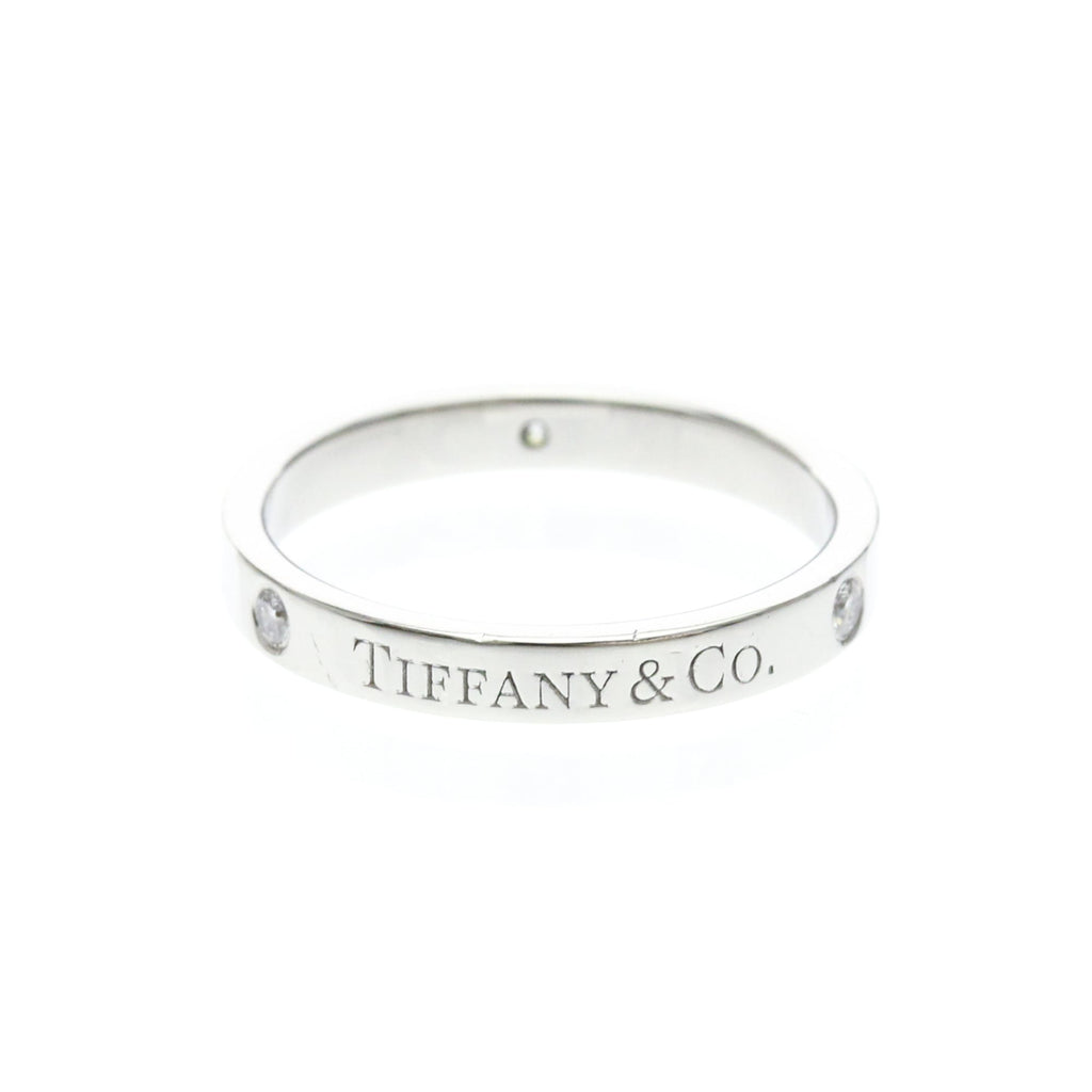 Tiffany Flat Band · Diamonds · Platinum
