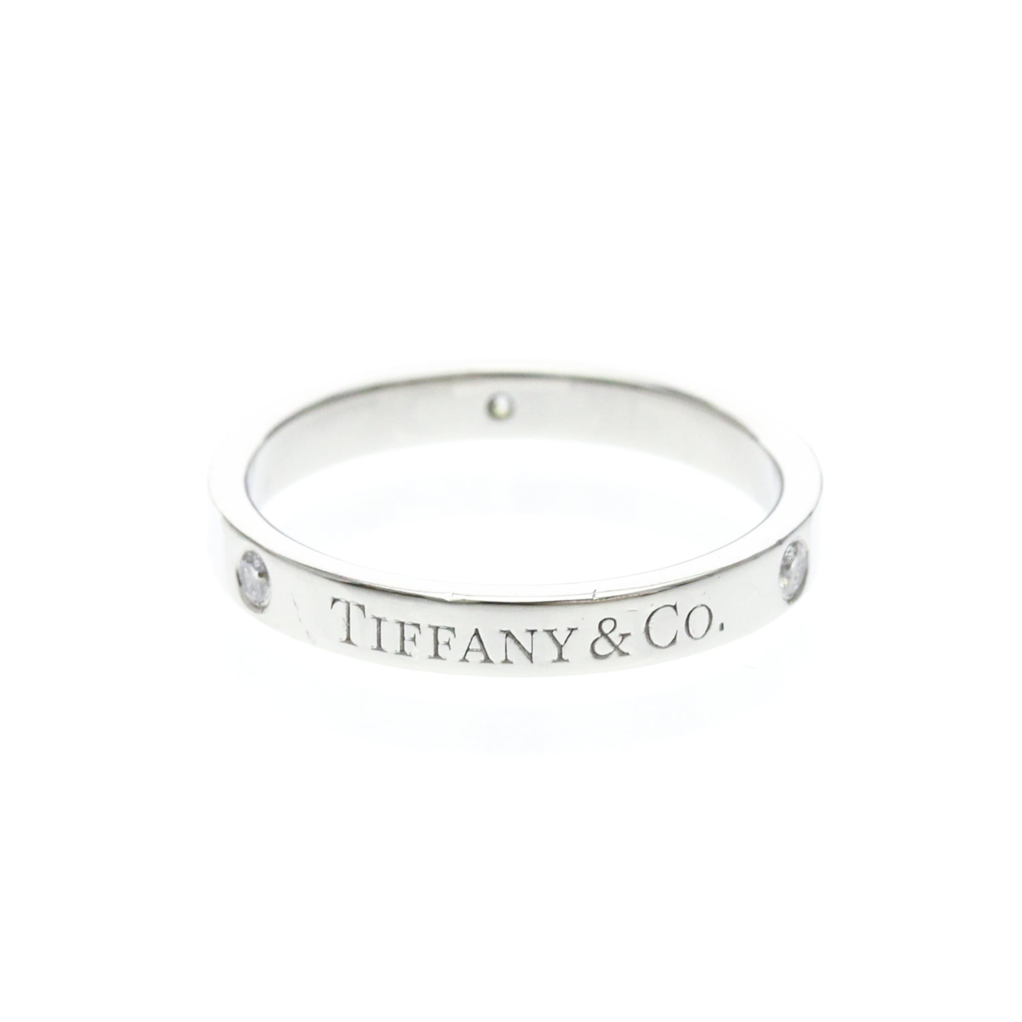 Tiffany Flat Band · Diamonds · Platinum