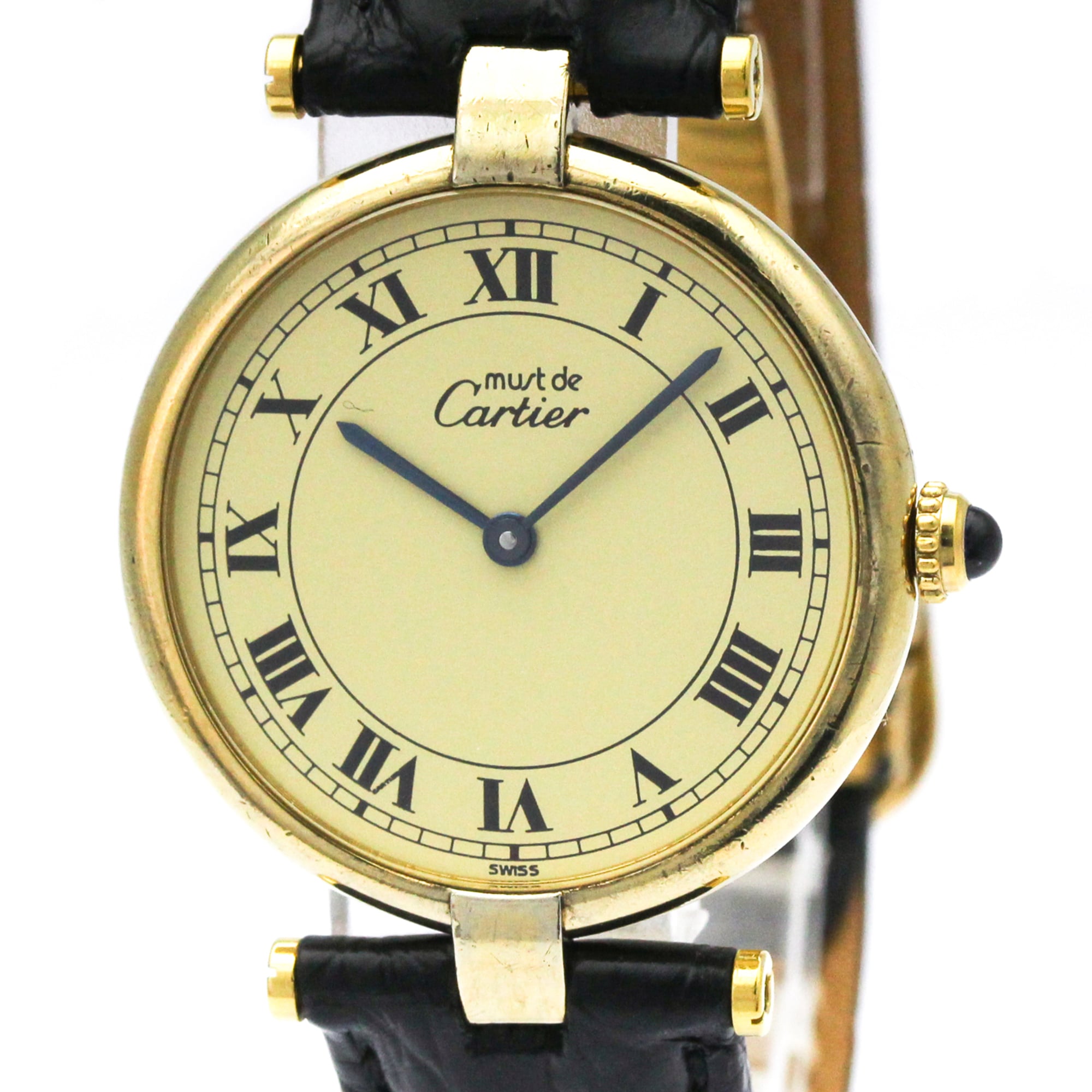 Cartier Must Vendome · Gold Plated · Quartz