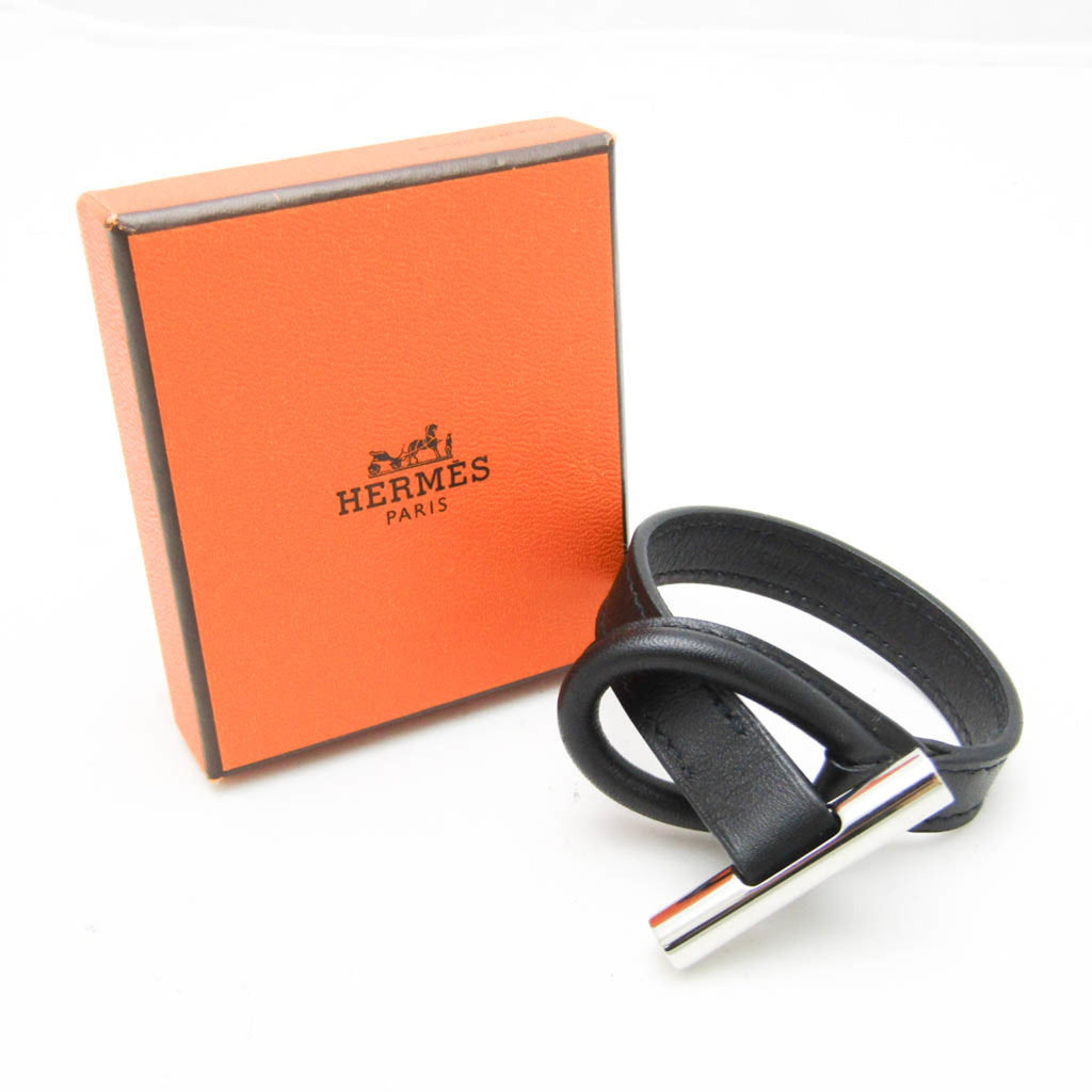 Hermès Leather & Metal Bangle
