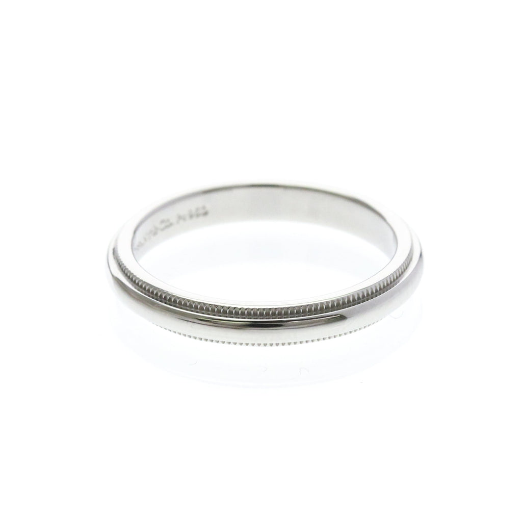 Tiffany Milgrain Band Ring · Platinum