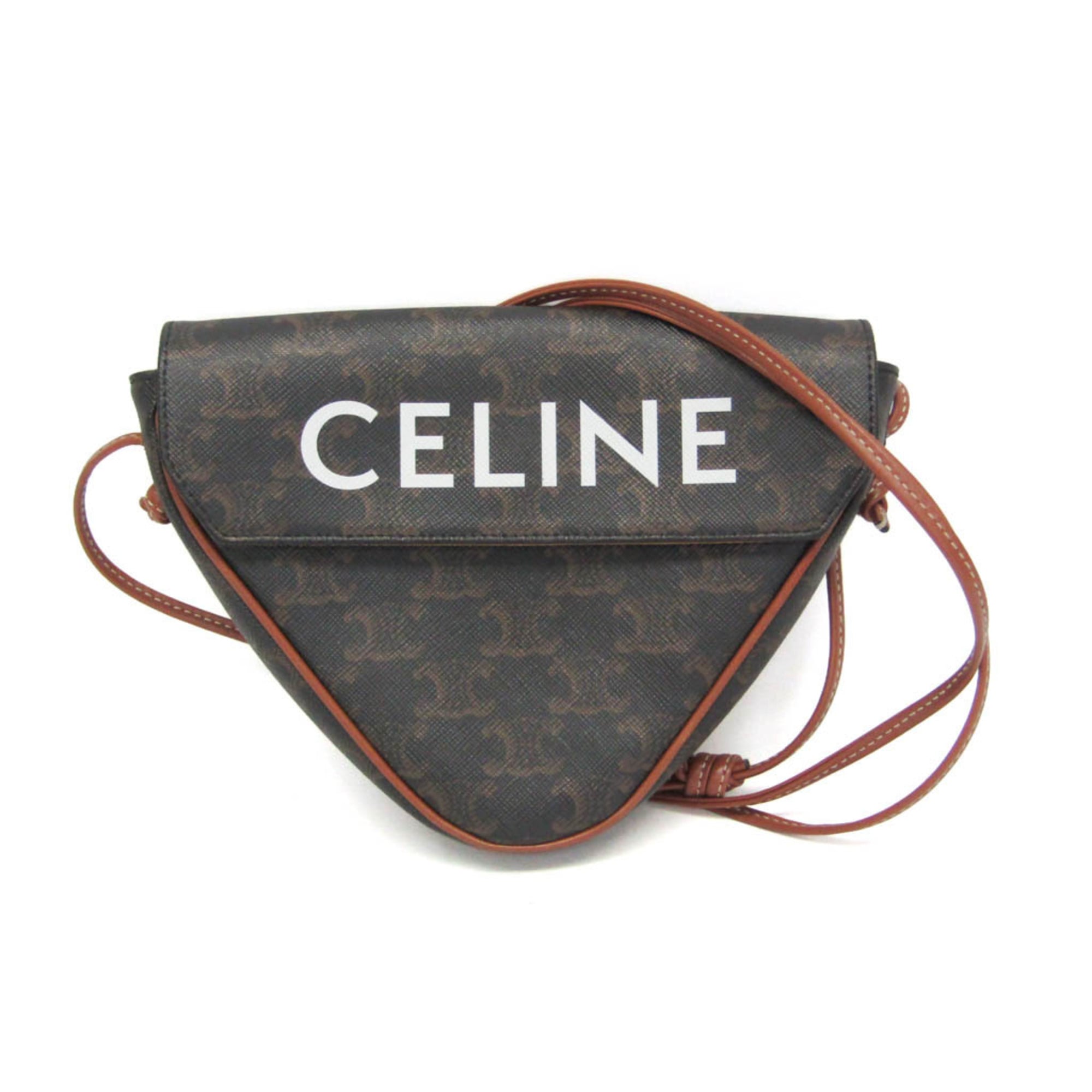 Celine Triomphe Triangle · Coated Canvas