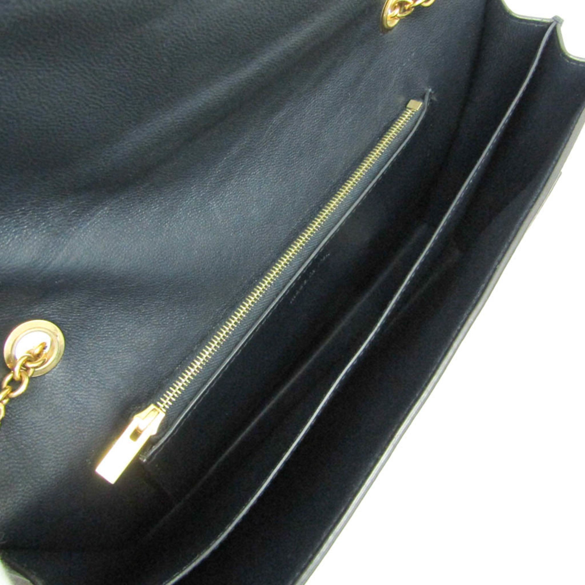 Celine Chain Flap · Tricolor Leather