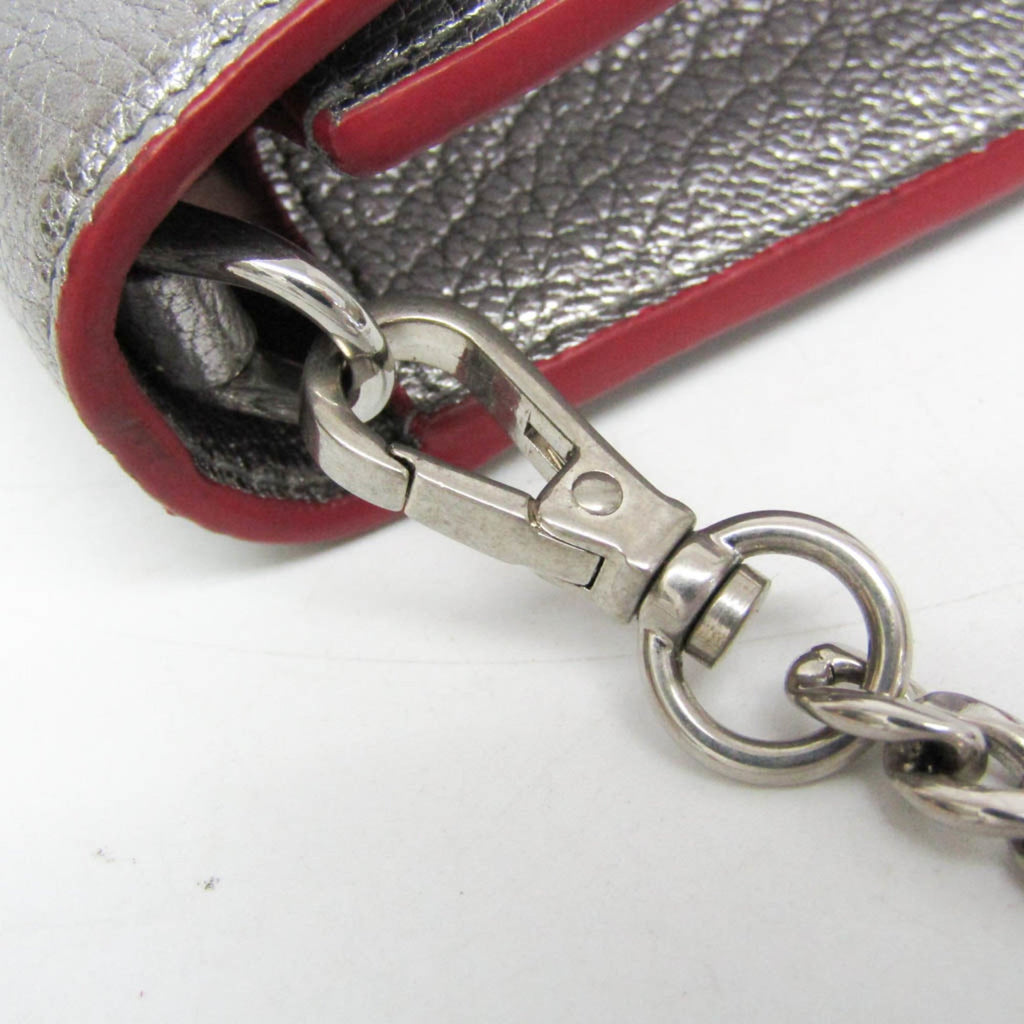 Miu Miu Madras Love · Leather Clutch