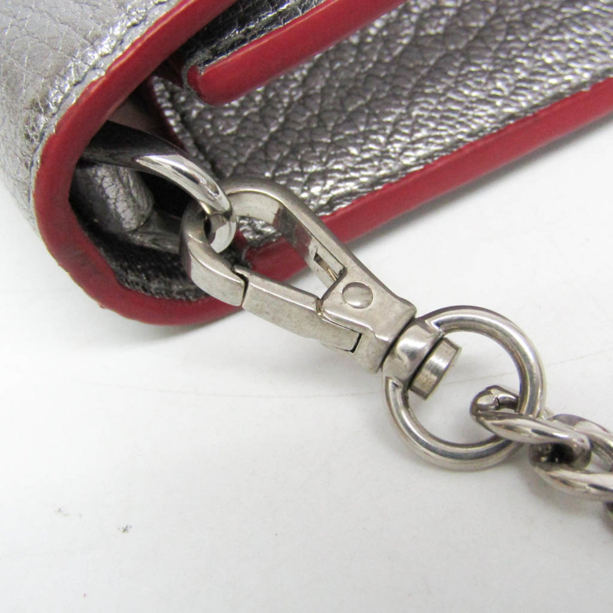 Miu Miu Madras Love · Leather Clutch