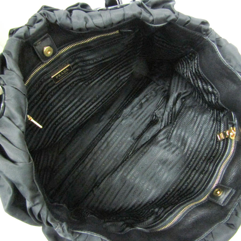 Prada Ruffled Chain · Nylon Tote