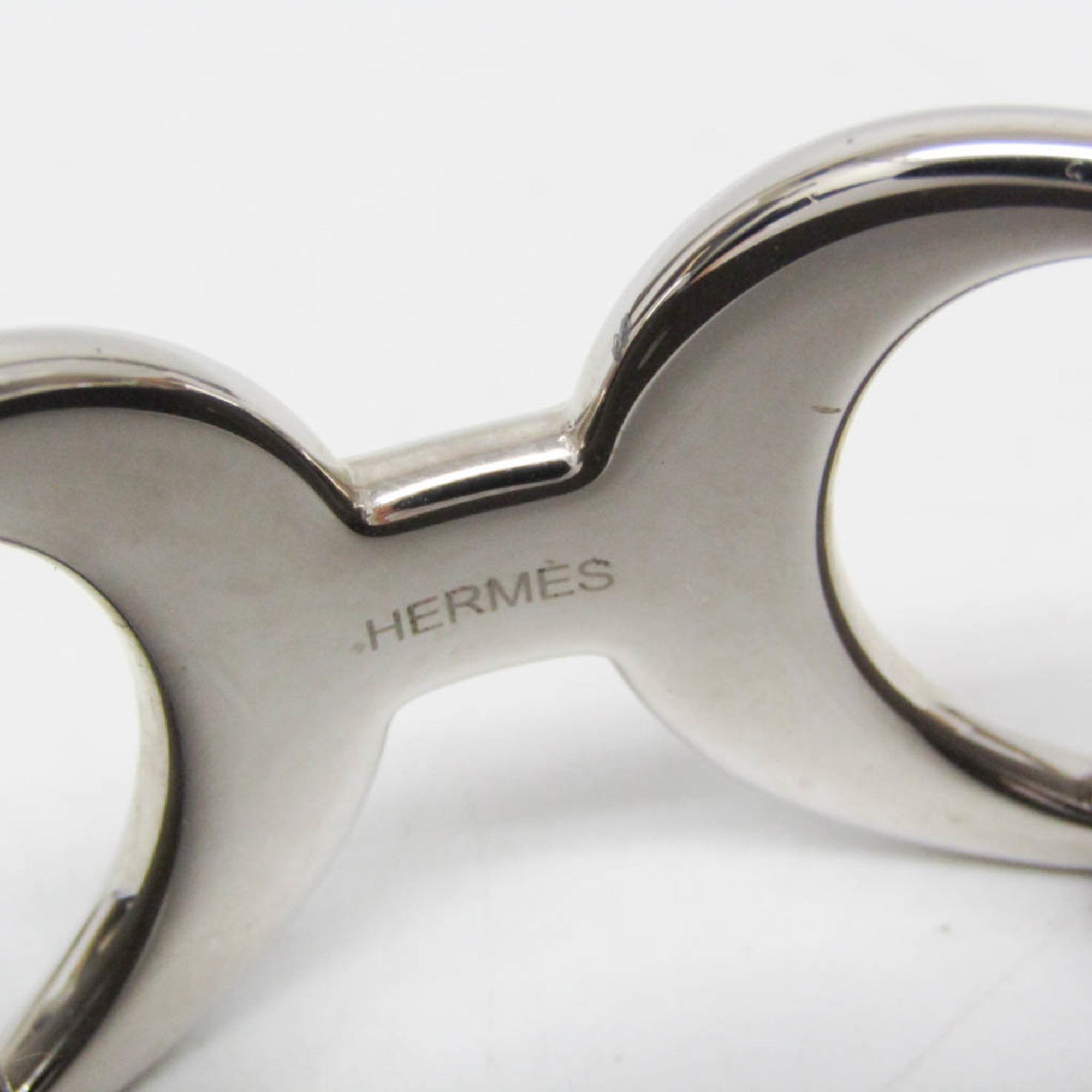 Hermès Pavane · Étoupe Leather Bangle
