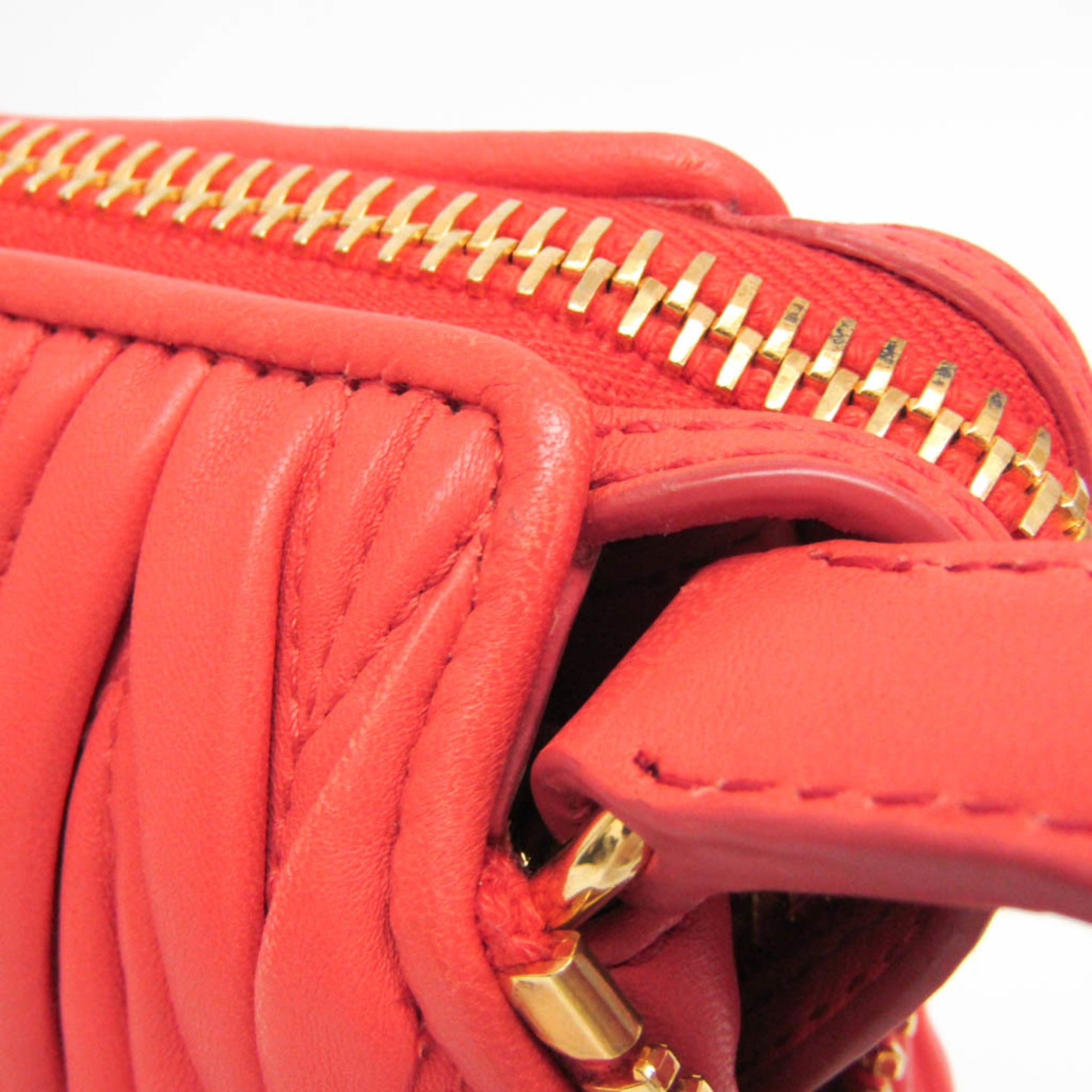 Miu Miu Matelassé · Leather