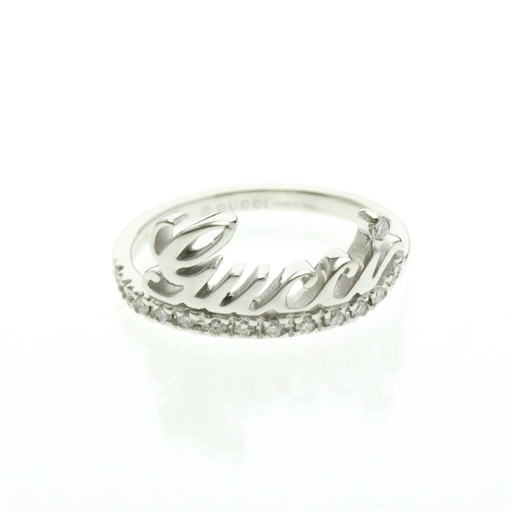 Gucci Logo Signature · 18K White Gold · Diamond