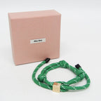 Miu Miu Logo Cord · Adjustable Bracelet