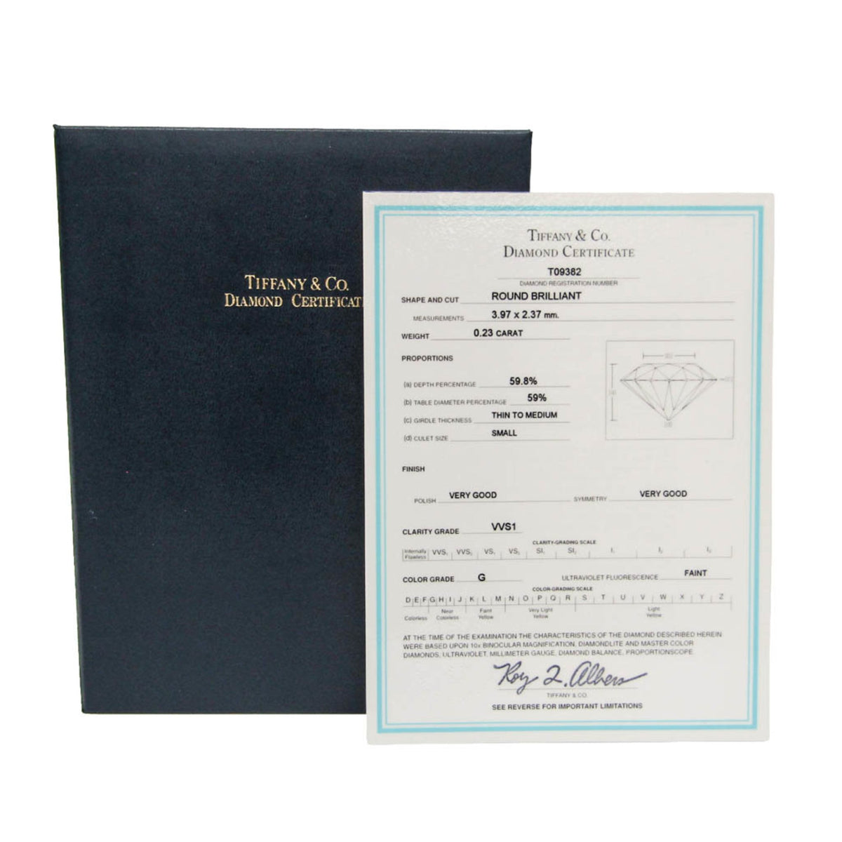 Tiffany Solitaire · Platinum · Diamond 0.23ct