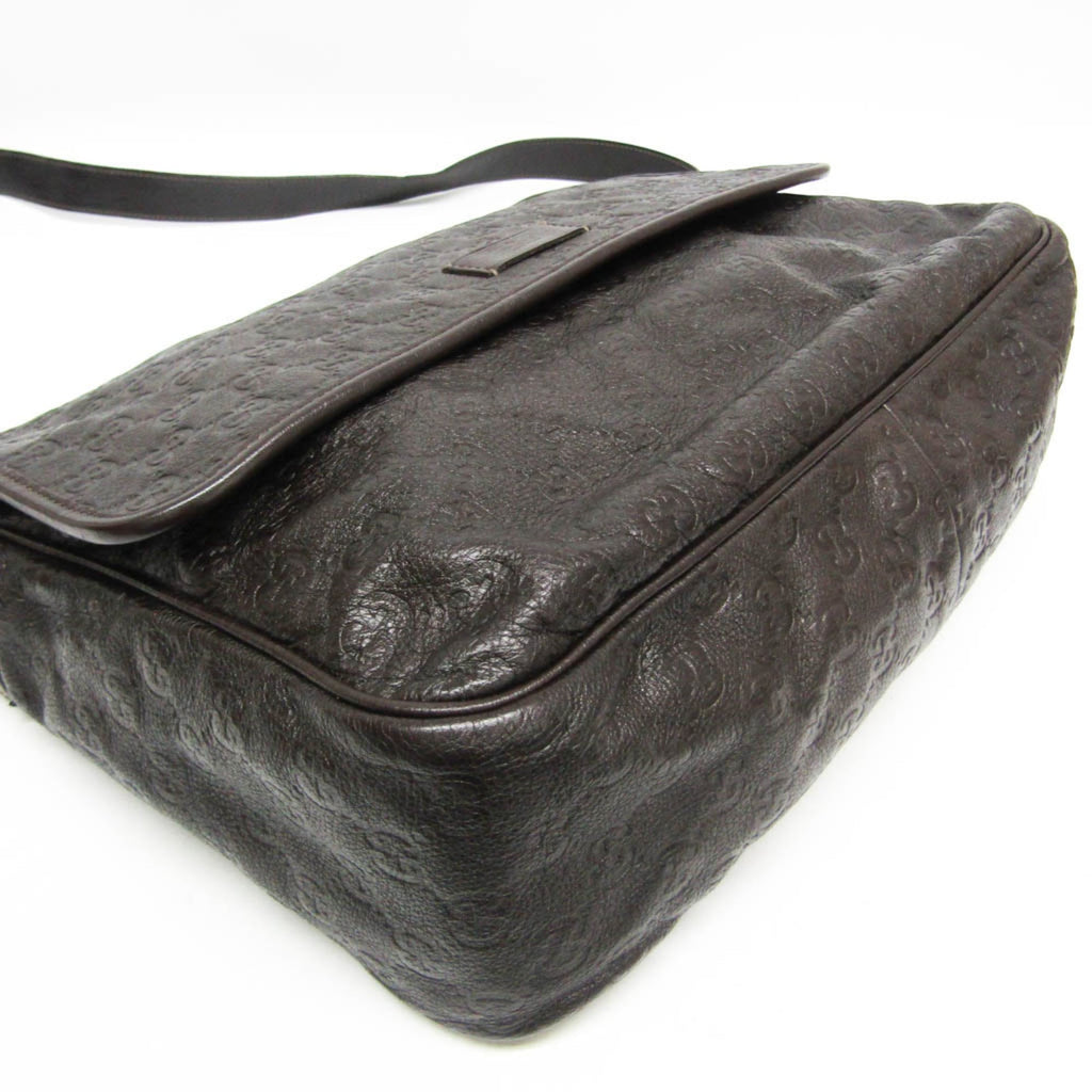 Gucci Guccissima · Leather Messenger