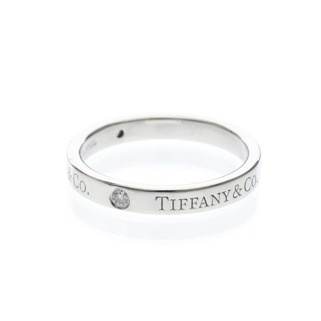 Tiffany Flat Band · Diamonds · Platinum