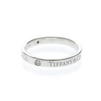 Tiffany Flat Band · Diamonds · Platinum