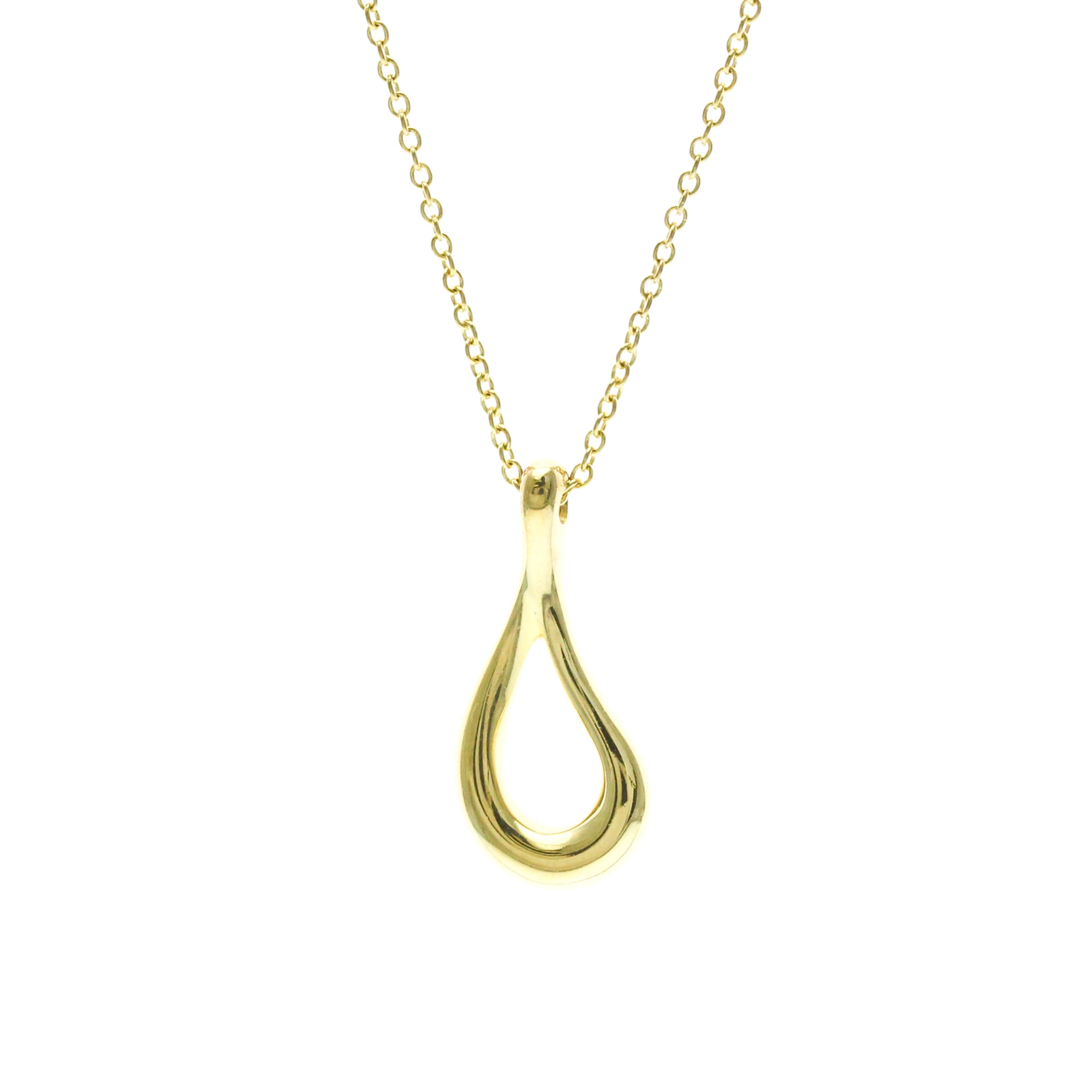 Tiffany Open Teardrop · 18K Yellow Gold