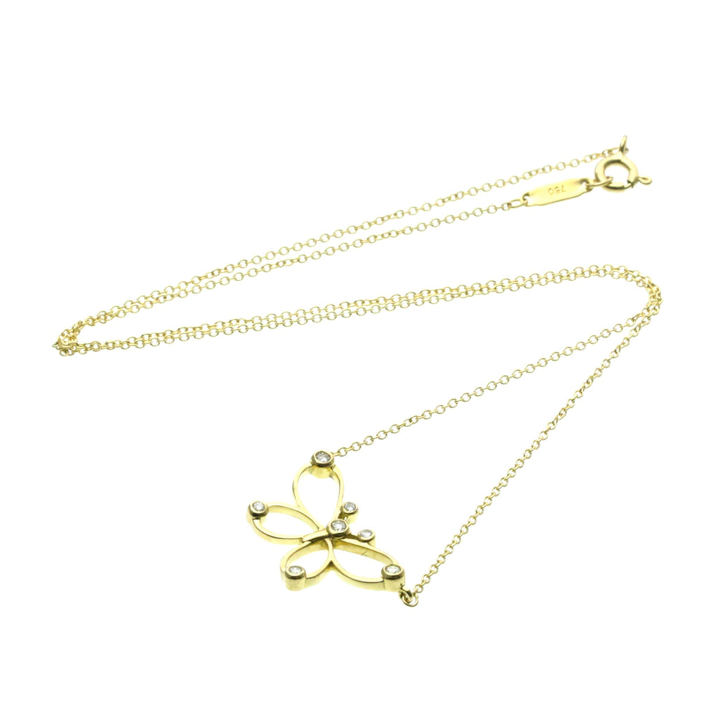 Tiffany Butterfly · Diamond · 18K Yellow Gold
