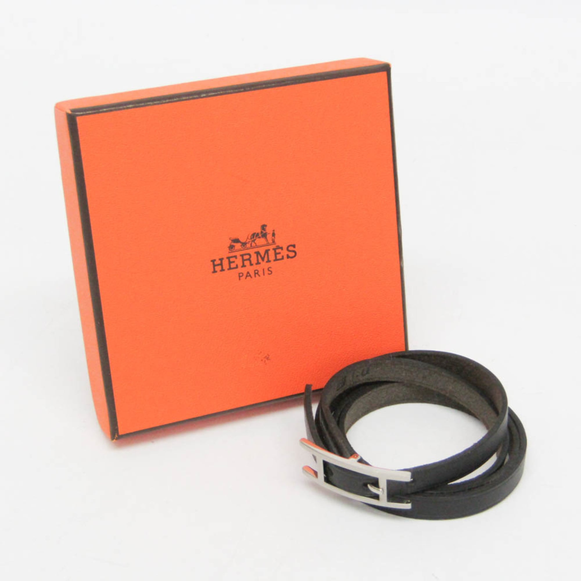 Hermès Hapi · Choker Bangle · Leather