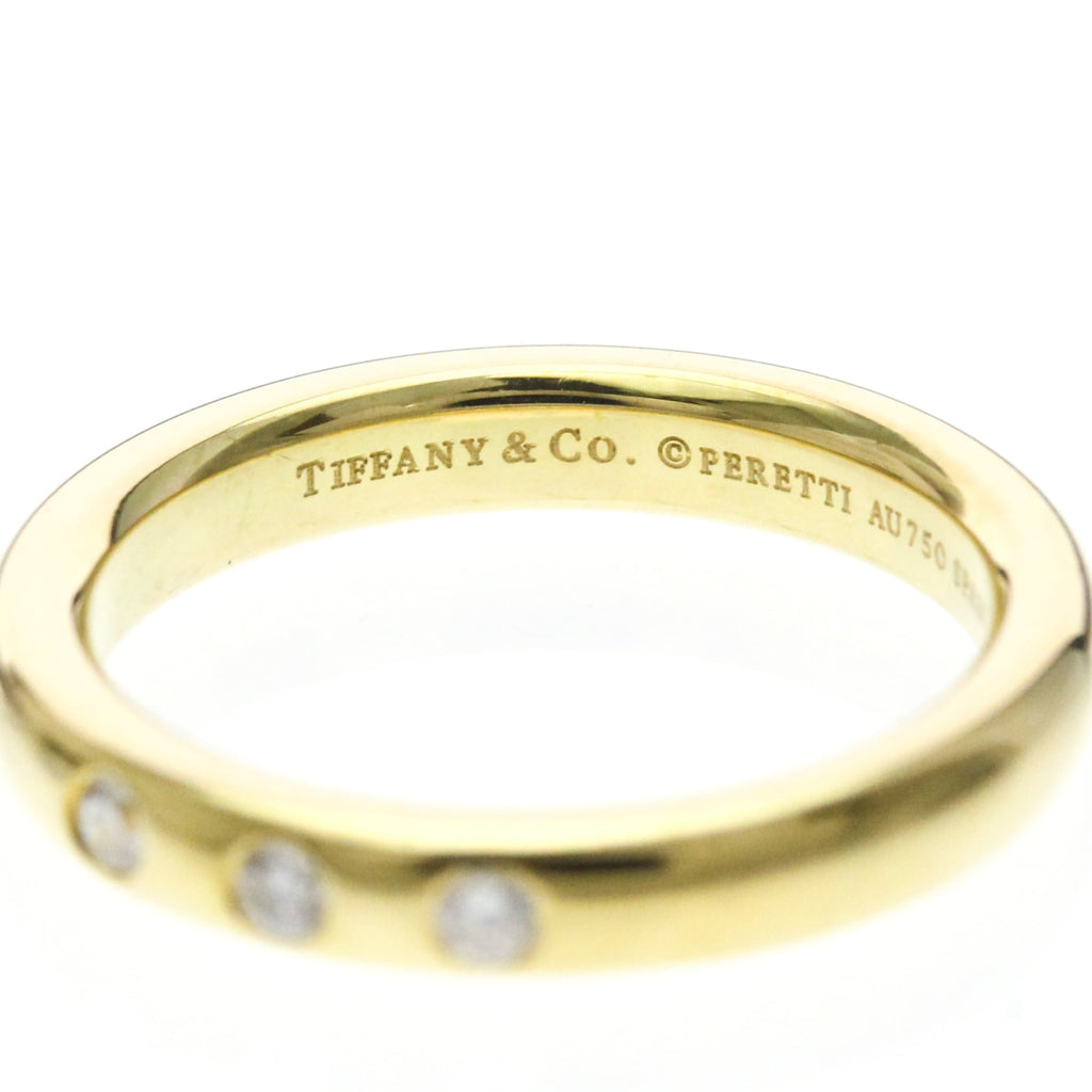 Tiffany Stacking Band · 3 Diamond · 18K Yellow