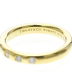 Tiffany Stacking Band · 3 Diamond · 18K Yellow