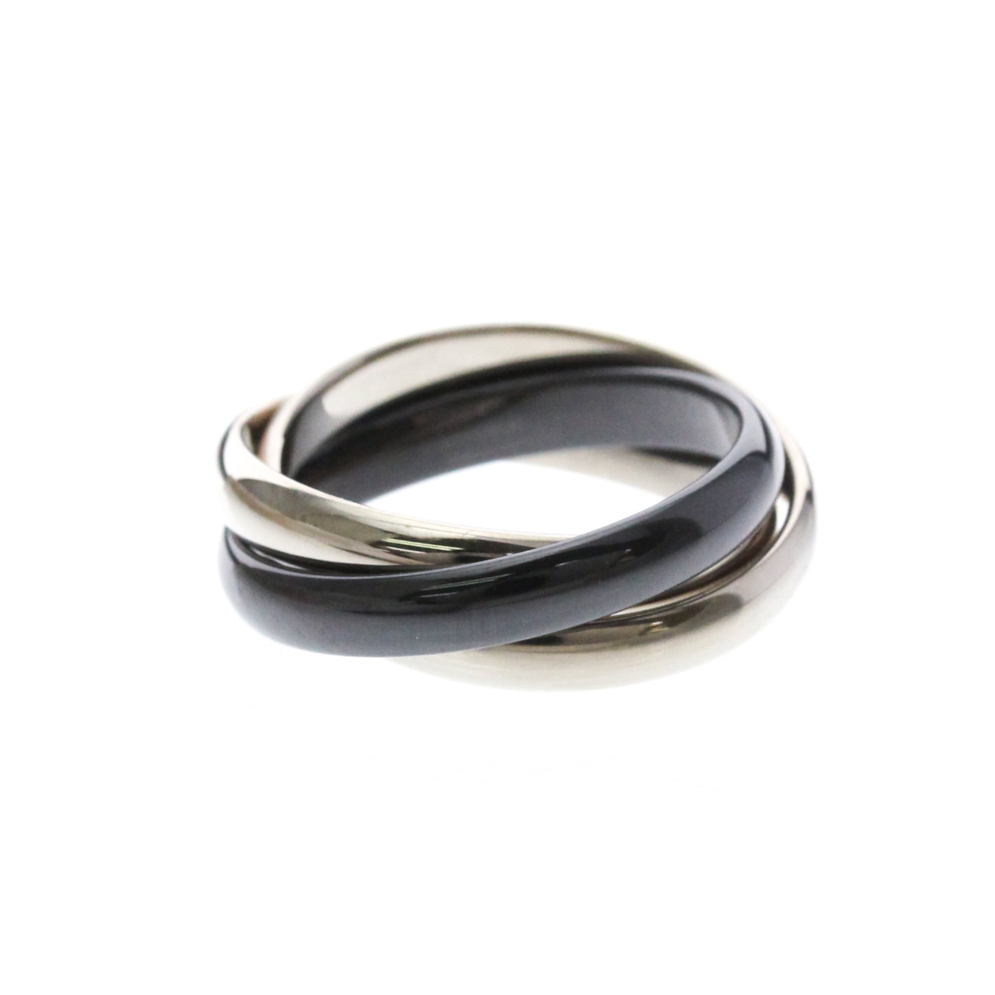 Cartier Trinity · 18K White Gold & Ceramic