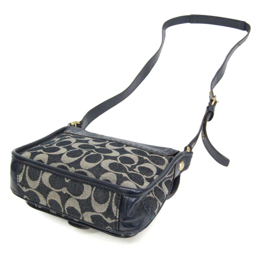 Coach Signature · Denim & Patent Leather