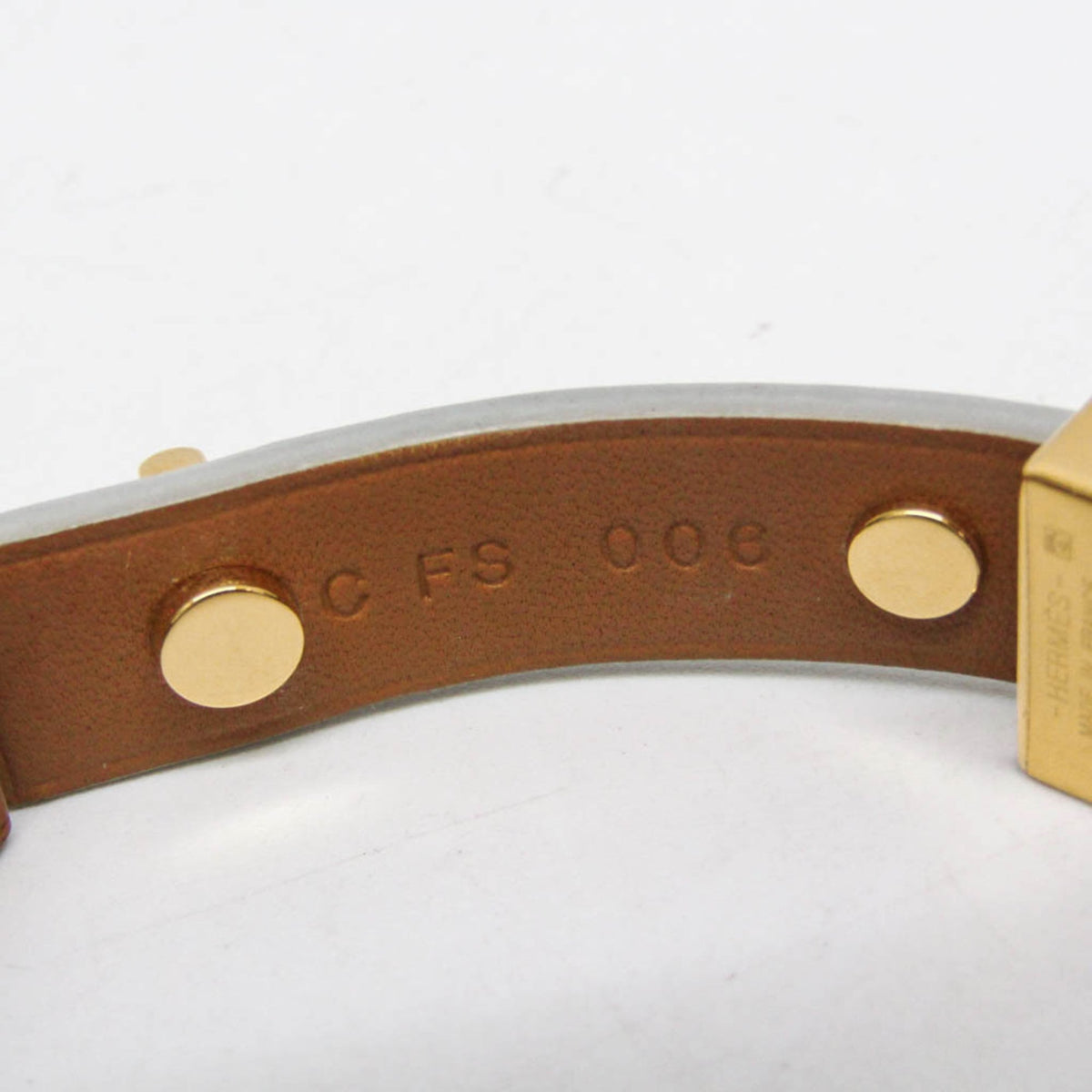 Hermès Mini Dog Clous Carrés · Wrap Bracelet