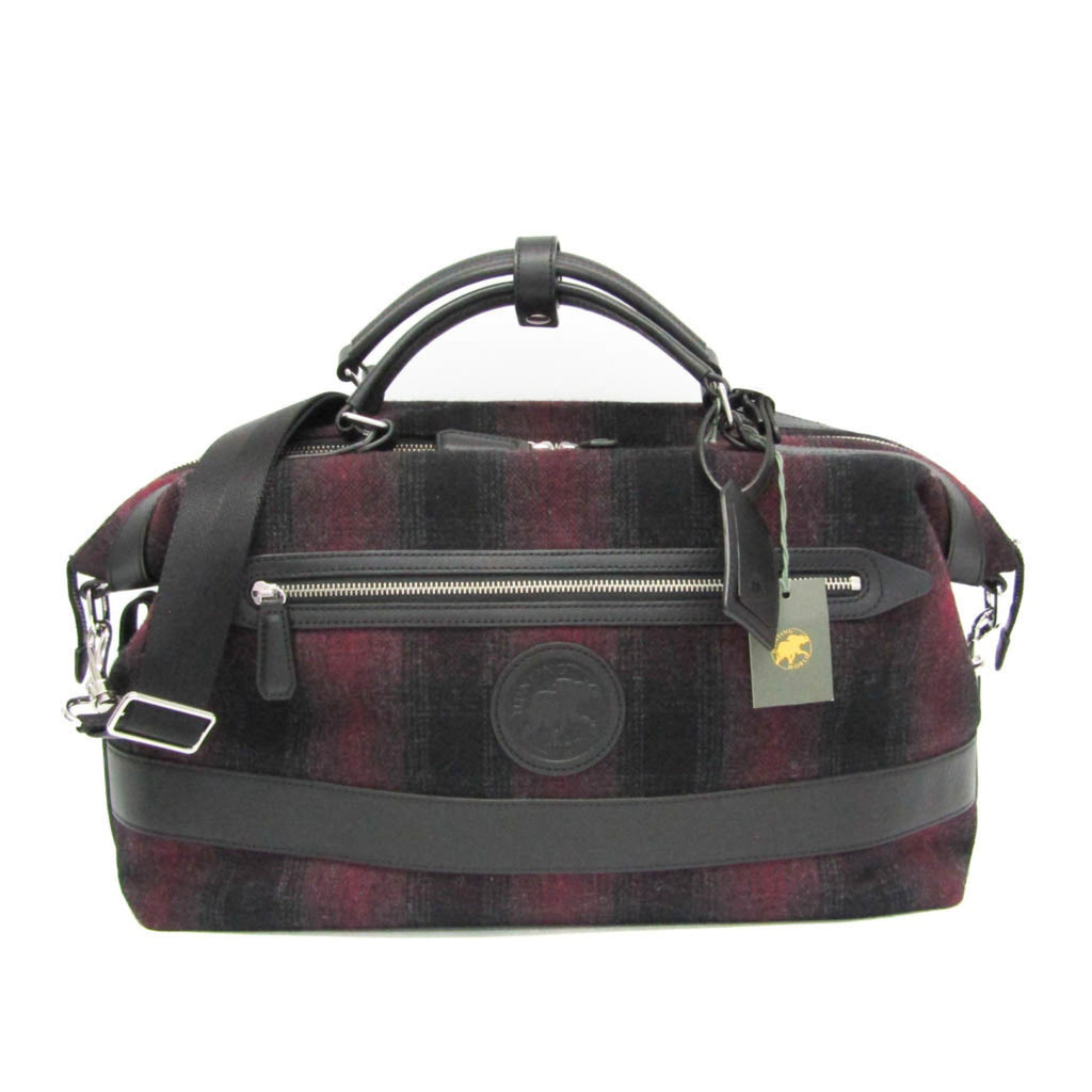 Hunting World Check · Tweed Boston Bag