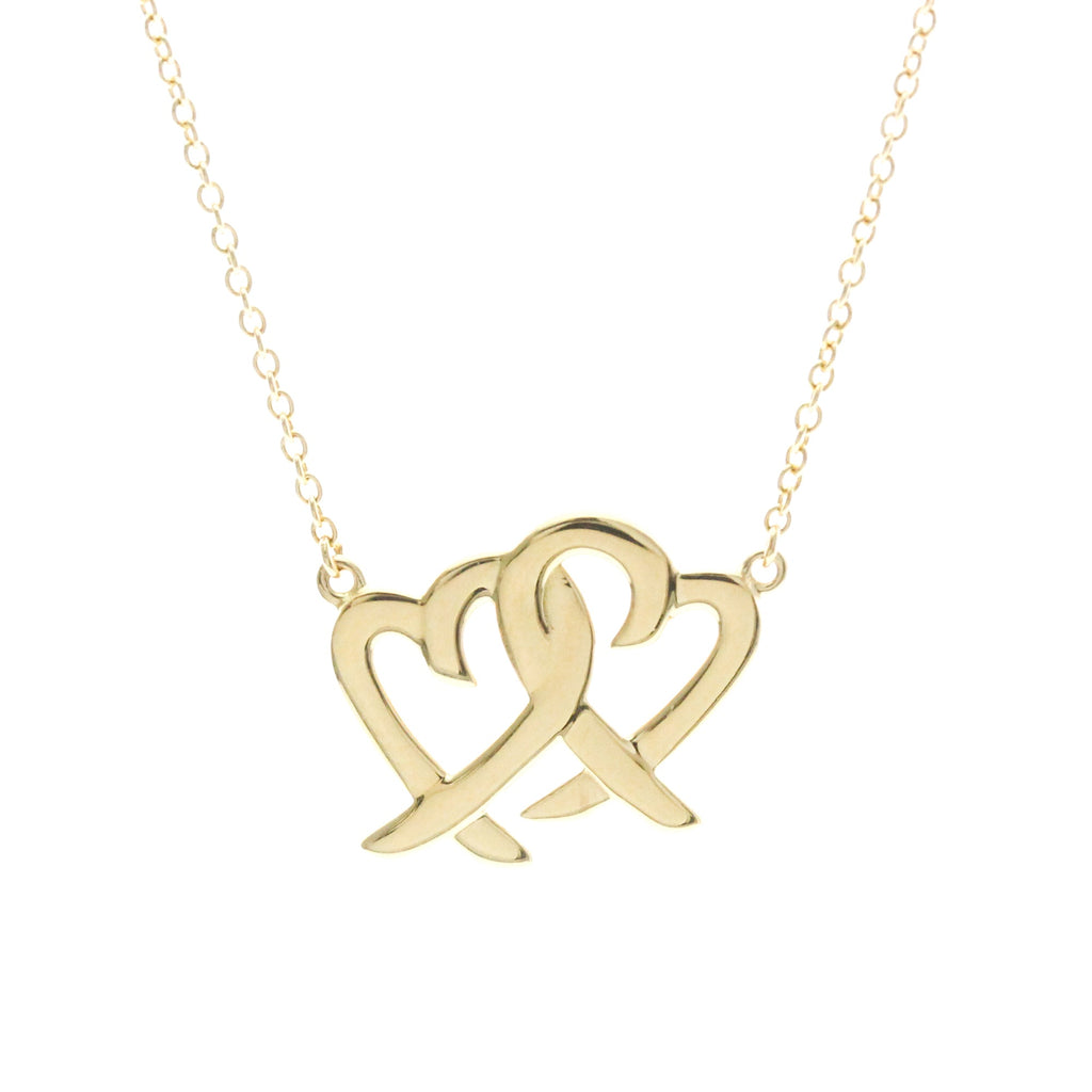 Tiffany Double Loving Heart · 18K Yellow Gold