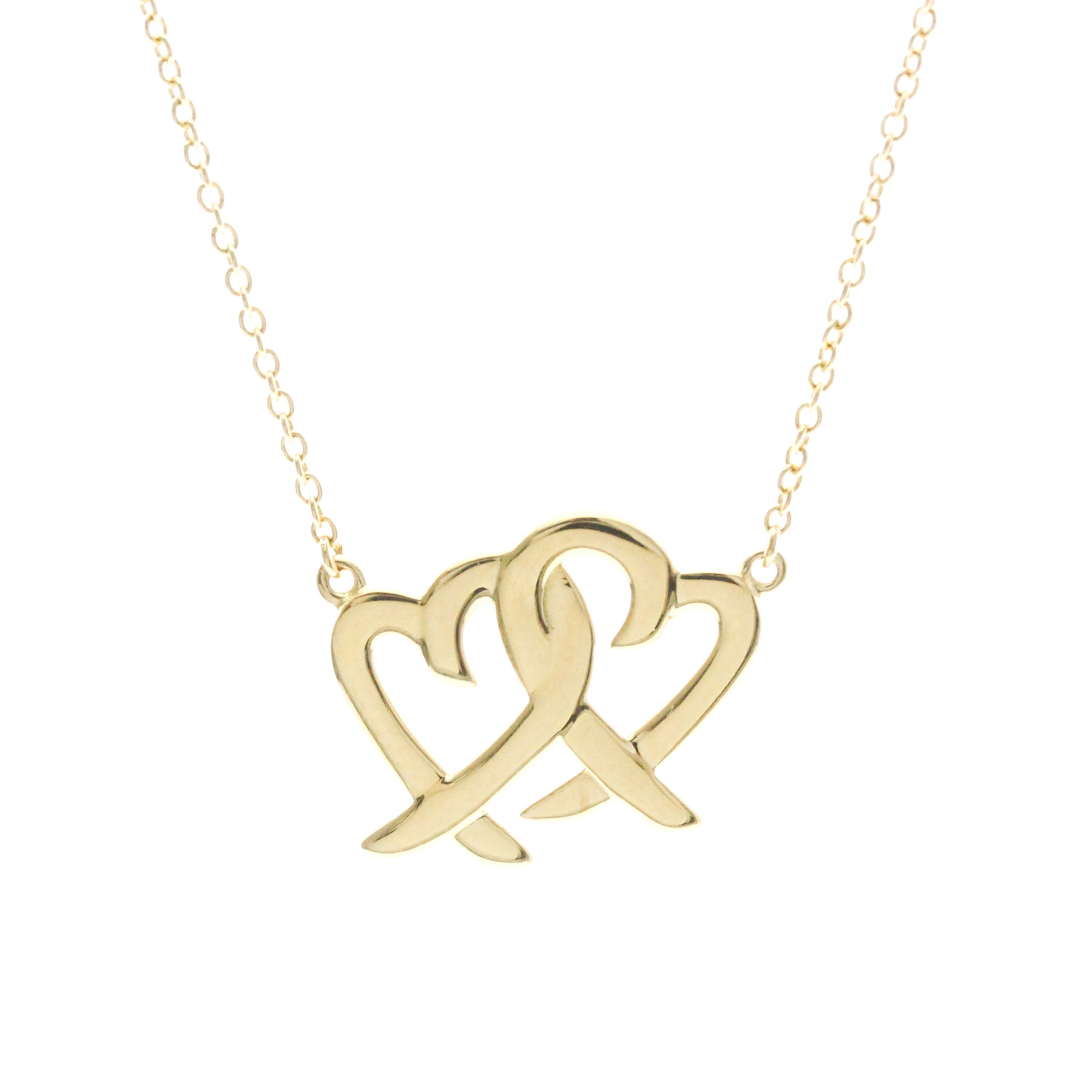 Tiffany Double Loving Heart · 18K Yellow Gold